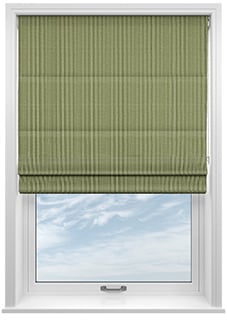Montierre Stripe, Rainwashed Green - Roman Blind